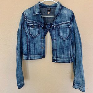 AKDMKS Denim Jacket * Large * Crop * Trendy